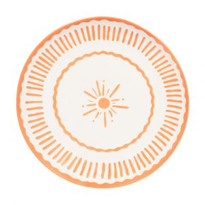 Table passion Assiette de pr&eacute;sentation orange Tamara 33 cm