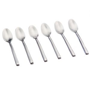 6 Petites cuillères Olaf inox mat