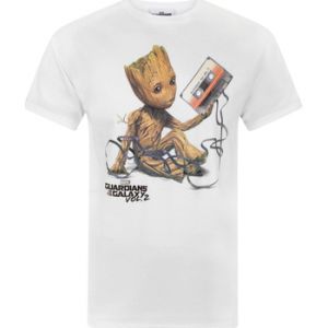 Les Gardiens de la Galaxie 2 - T-shirt Groot - homme (S) (Blanc) - UTNS4381