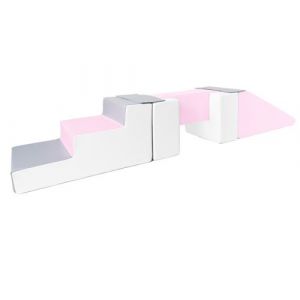Passerelle 5 blocs blanc rose gris