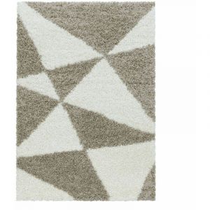 Image de Bobochic Tapis shaggy SIDI 280x370 Beige - Beige