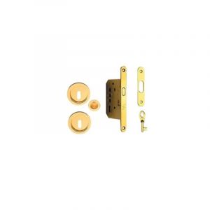 1 XKIT POUR PORTES AVEC NICHE RONDE AVEC CLe ET LUMIERE OR
