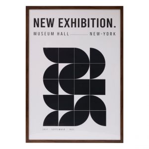 Affiche encadrée Adem noir et blanc