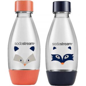 Bouteilles réutilisables - SodaStream - Lot de 2x0.5L - Lavables lave-vaisselle - Sans BPA - Jaune et Vert