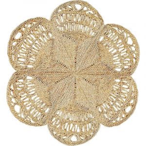 Tapis rond en jute - Boho Bali - 150 CM - Bacu Naturel