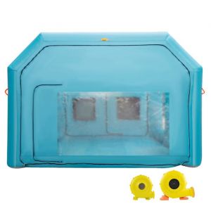 Cabine De Peinture - Duoku - 7 X 4 X 2,5 M - Tente Gonflable - Ventilateurs Inclus - Usage Occasionnel