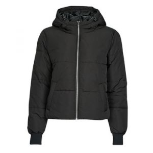 JDY Newerica OTW Noos Veste &agrave; Capuche Courte Jacket, Noir/d&eacute;tails : Fermeture &eacute;clair argent&eacute;e, M Femme