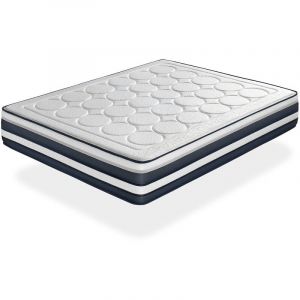 Matelas 180X190 MEMOLATEX &Eacute;paisseur 26 CM Renforcement lombaire en latex et Mousse &agrave; m&eacute;moire de forme