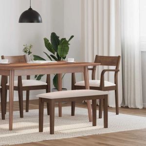 VidaXL Banc 90 cm marron bois massif caoutchouc