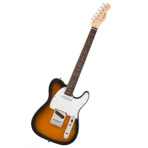 Fender Squier by Debut Collection Guitare &Eacute;lectrique Telecaster, Touche en Laurier, Pickguard Blanc, Sunburst 2 Couleurs
