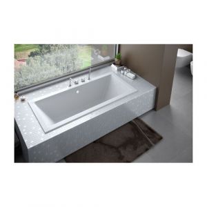 Image de Azura home design Baignoire EMILIA ultra-slim 155/165/170/175/180/190 cm - Dimensions baignoire: 190 x 90 cm - Blanc