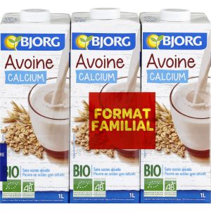 Bjorg Boisson Végétale D'avoine Source De Calcium Bio - Le Lot De 3 Briques De 1l
