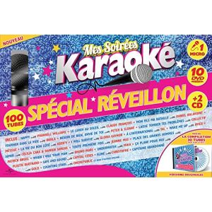 Coffret Karaoké Spécial Réveillon (10 DVD + Micro + 2 CD)