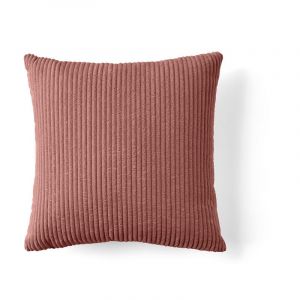 Selma - coussin - en velours c&ocirc;tel&eacute; - 50x50 cm - Rose