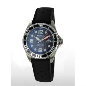 Beuchat Montre Femme - BEUBRB-15 Bracelet Cuir Noir