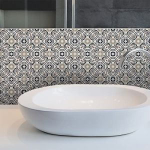 Sticker Mural Carrelage adh&eacute;sif Cuisine Salle de Bain - 9 Stickers CARRELAGES AZULEJOS HERCULANO - 9stickers10x10cm