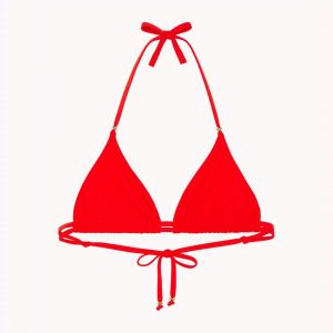 Passionata Haut de maillot de bain triangle sans armatures - Rouge