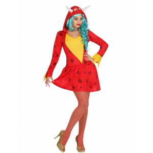 Déguisement dragon rouge femme