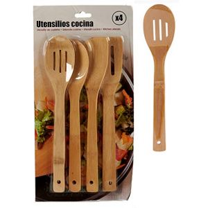 Ar 28951 Set de 4 ustensiles en bois de cuisine 30 cm, divers