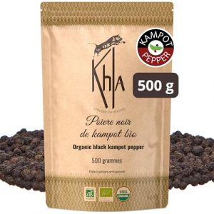 Khla - Poivre noir de Kampot 500g - IGP - Premium - en grains