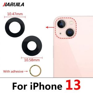 Image de JJ Electronic Lentille Iphone 13 13 Mini Vitre Verre Appareil Photo Adh&eacute;sif