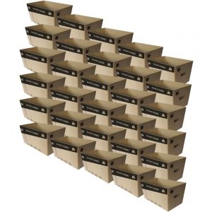Pack and Move - Lot de 30 caisses en carton - 53 x 30 x 26 cm - Transport, déménagement, stockage