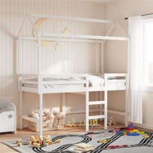VidaXL Toit de lit pour enfants 217x85,5x154 cm bois de pin massif