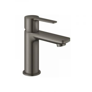 Grohe Lineare Robinet de lavabo 1 trou taille xs m. corps lisse m. cartouche 28mm m. limiteur de température brossé Hard Graphite - Brushed Hard Graphite