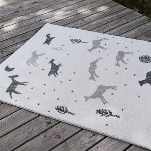 Nattiot Tapis enfant laine synth&eacute;tique recycl&eacute;e YUHNA