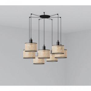 Faro Suspension Mambo Acier 7 ampoules 500cm