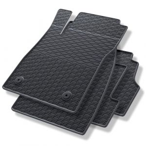 Mossa Tapis de sol en caoutchouc adapté pour Opel Mokka SUV (2012-2019) - tapis de voiture - noir