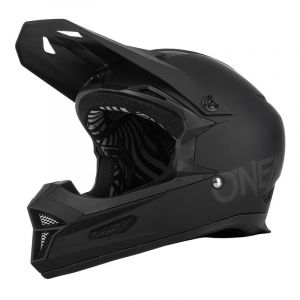 O'neal | Casque intégral de vélo | VTT Descente | Aux Normes de sécurité EN1078, Ouvertures de Ventilation, Coque extérieure en ABS | Casque VTT Fury Solid | Adulte | Noir | Taille L