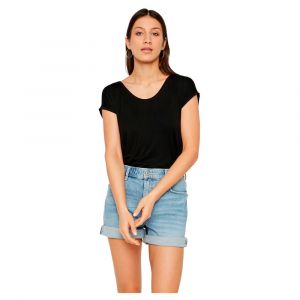 Pieces T-shirt Manche Courte Billo Solid XS Black