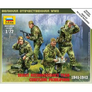 Zvezda Maquette Escouade de reconnaissance sovi&eacute;tique - Echelle 1:72