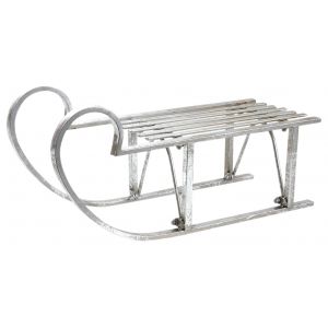 Aubry Gaspard Luge d&eacute;co en m&eacute;tal argent&eacute; M&eacute;tal argent&eacute;