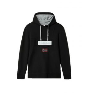 Napapijri Burgee Wint 1 - Sweat &agrave; capuche taille S, noir