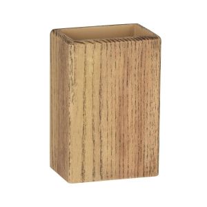 Wenko Gobelet de salle de bain scandi Marla - 7 x 5 x 11 - Marron