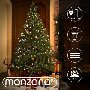 Monzana Guirlande lumineuse 200 LED Multicolore illumination int&eacute;rieur ext&eacute;rieur guirlande de No&euml;l &eacute;clairage d&eacute;coration