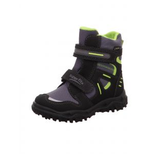Superfit Husky, Bottes de Neige, Noir Vert 0300, 28 EU