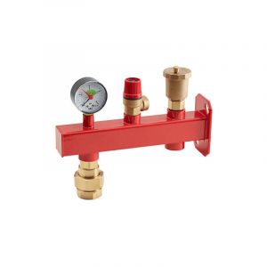 Arcanaute Kit support rouge mont&eacute; pour vase expansion chauffage