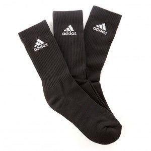 Adidas Pack de 3 paires de chaussettes 3 Bandes Performance Noir - Taille 35 / 38