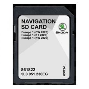 Carte Sd Navigation Gps Europe - V20 Ece 2025 - 5l0051236ds - Compatible Avec Skoda - Amundsen - Discovery Media 2 Mib2