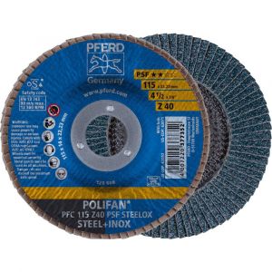 Image de Pferd POLIFAN-Rondelle éventail PFC 115 Z 40 PSF STEELOX 67764115 Diamètre 115 mm