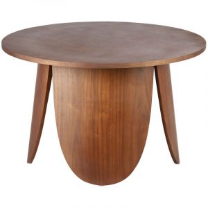 Selsey - vivially Table basse ronde - 80 cm - couleur noyer