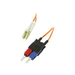 C2g 85256 - Cordon de raccordement fibre optique LC multi-mode (M) - SC multi-mode (M) 2m 62,5 125 microns