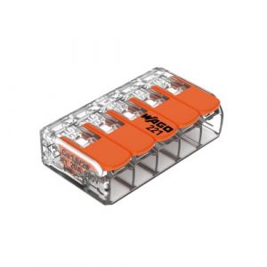 Wago Bo&icirc;te de 40 bornes 5 entr&eacute;es s&eacute;rie 221