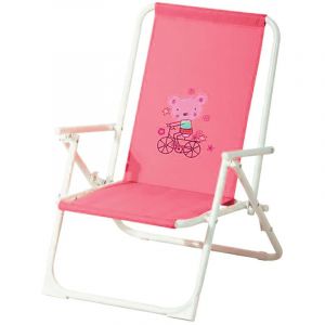 Image de Ozalide Fauteuil de jardin relax enfant Piccolo - Rose