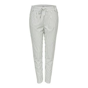 Image de Only Pantalons Poptrash Easy Rush Stripe L Cloud Dancer - Cloud Dancer - L