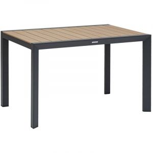 Hesperide Table fixe carrée 4p Evasion honey/graphite