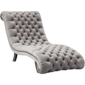 Image de Kare Design Karedesign Chaise longue Desire velours gris